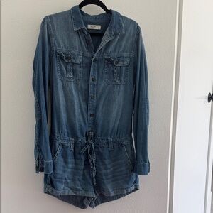 Abercrombie Denim Drawstring Romper